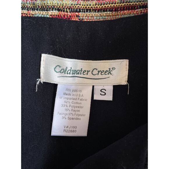 Vtg 90's Neutral Striped Woven Jacquard Button Up Collared Jacket Sz S Minimal - Picture 8 of 10